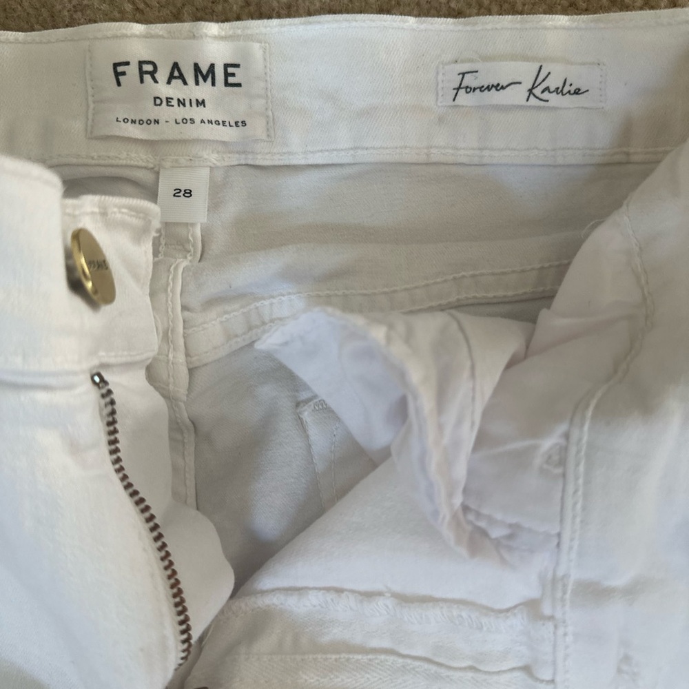 Frame | Forever Karlie Raw Hem Skinny Jeans | size 28